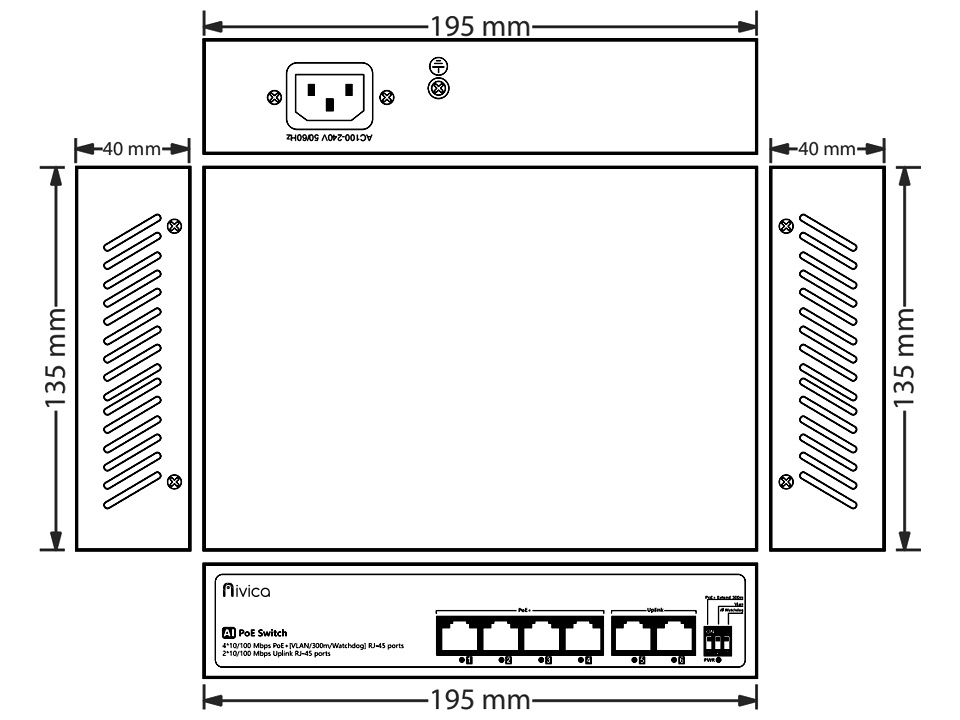 Diagram NV-SW-0604P-XWD-2FU