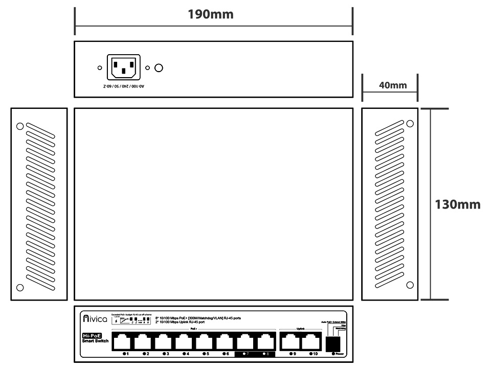 Diagram NV-SW-1008P-XE-2FU