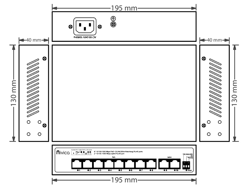 Diagram NV-SW-1008PG-XE-2GU
