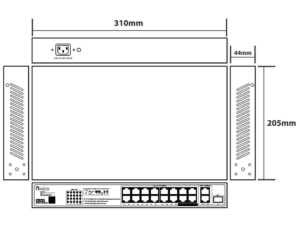 Diagram NV-SW-1916P-XE-2GU1SU